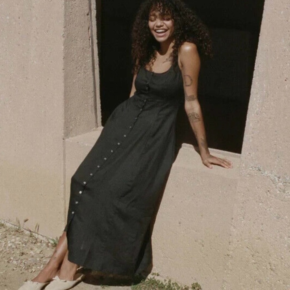NWT Doen lantana maxi dress black